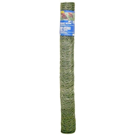 Mat Mat 60in. x 150ft. 2in. Mesh Galvanized Poultry Netting  308497B 308497B